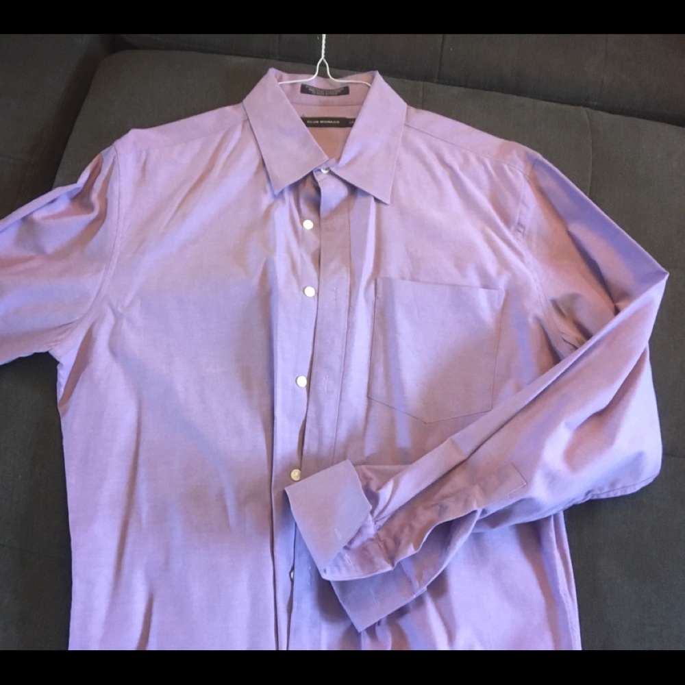 Purple French Cuff Club Monaco Button Down